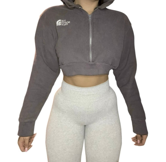 The North Face Reworked Crop Zip Up Hoodie -