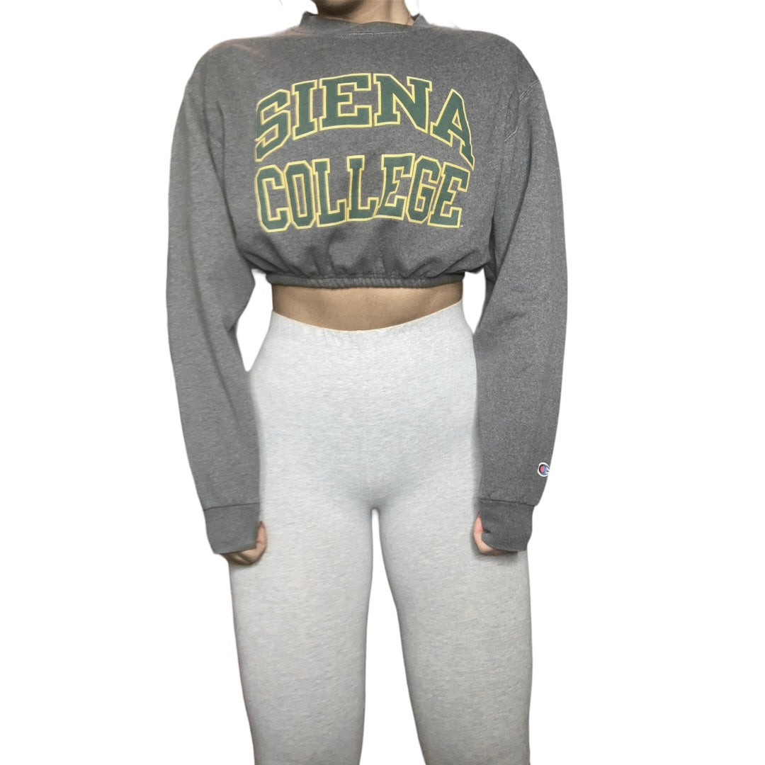 Siena College Reworked Crop Crewneck