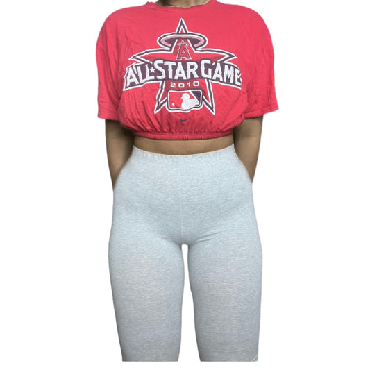 Los Angeles Angels Reworked Crop Top