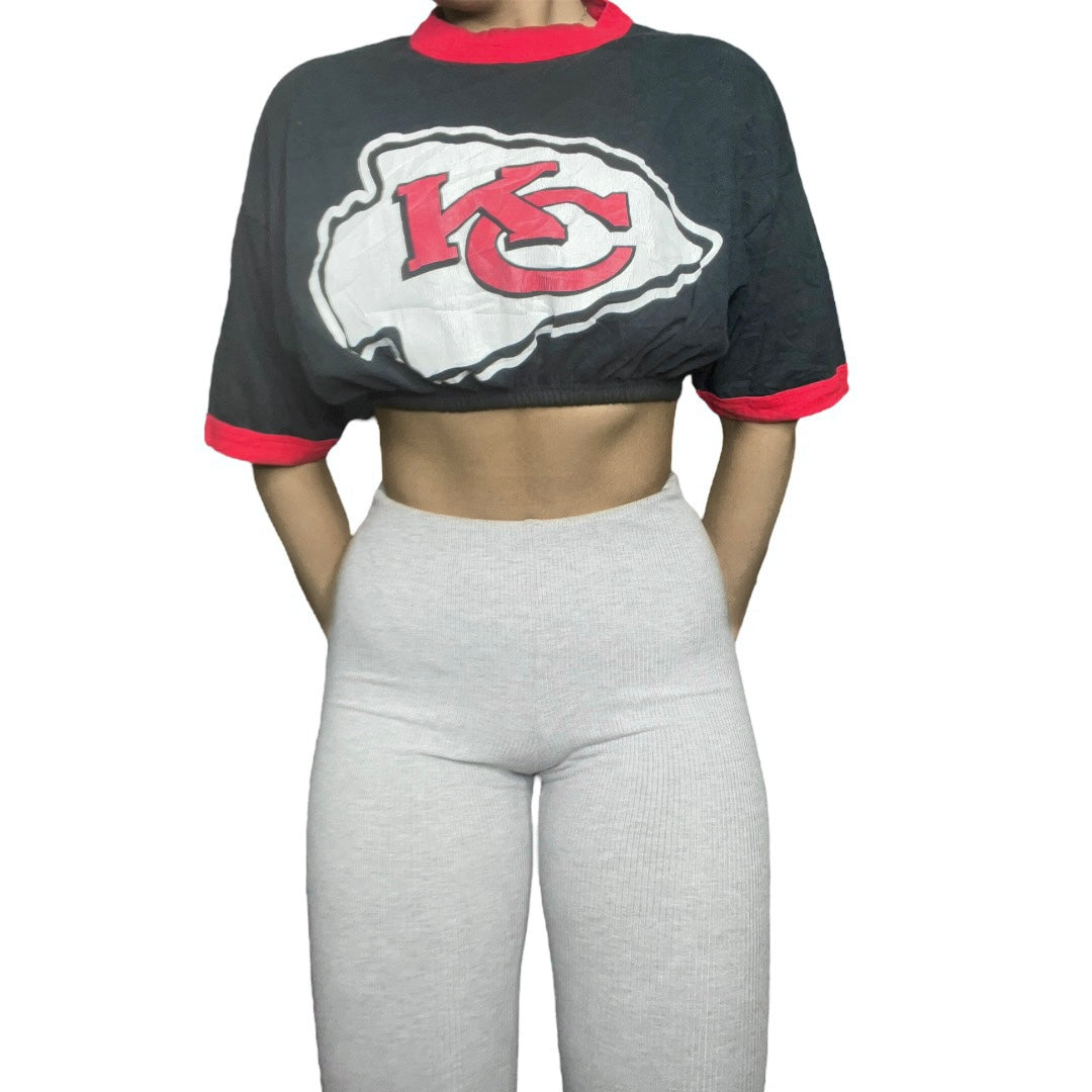 Kansas City Chiefs Reworked Crop Top