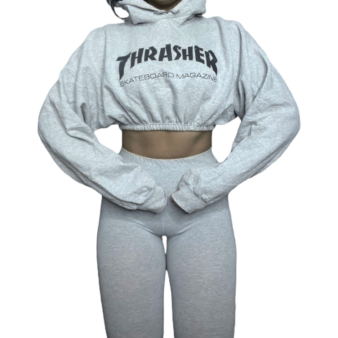 Thrasher Reworked Crop Hoodie