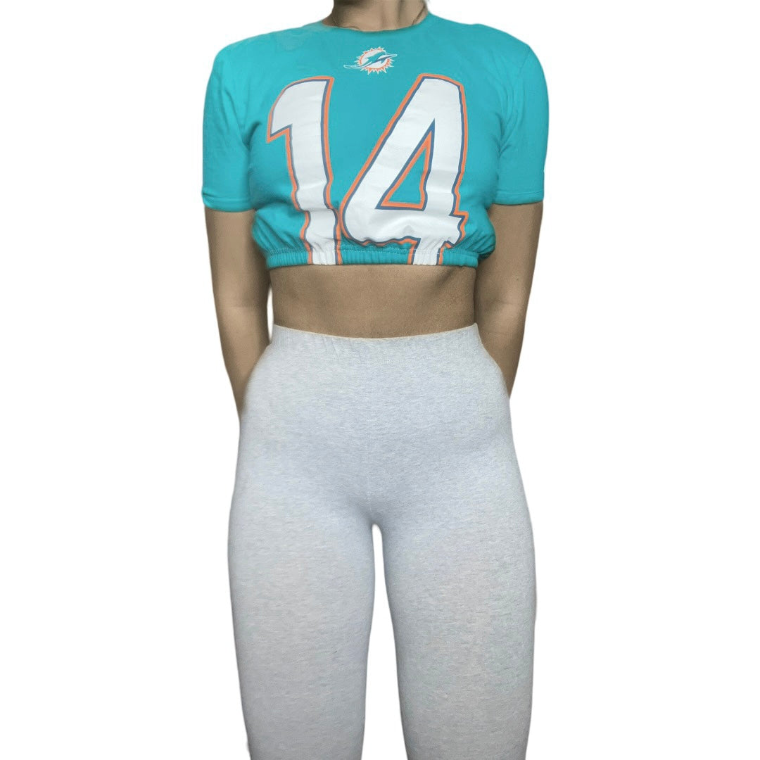 Miami Dolphins Reworked Crop Top