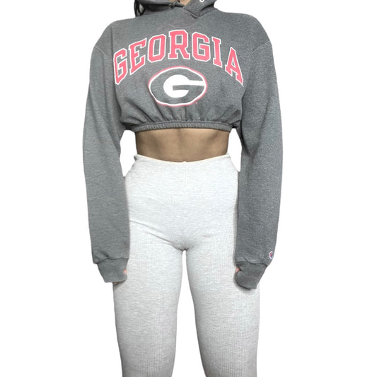 University of Georgia Reworked Crop Hoodie