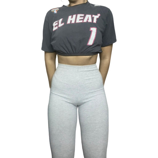 Miami Heat Reworked Crop Top