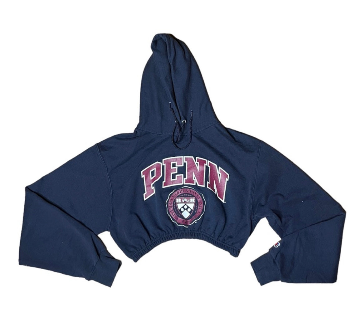 University of Pennsylvania  ￼Reworked Crop Hoodie