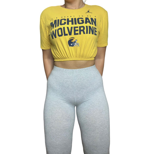 University of Michigan Reworked Crop Top