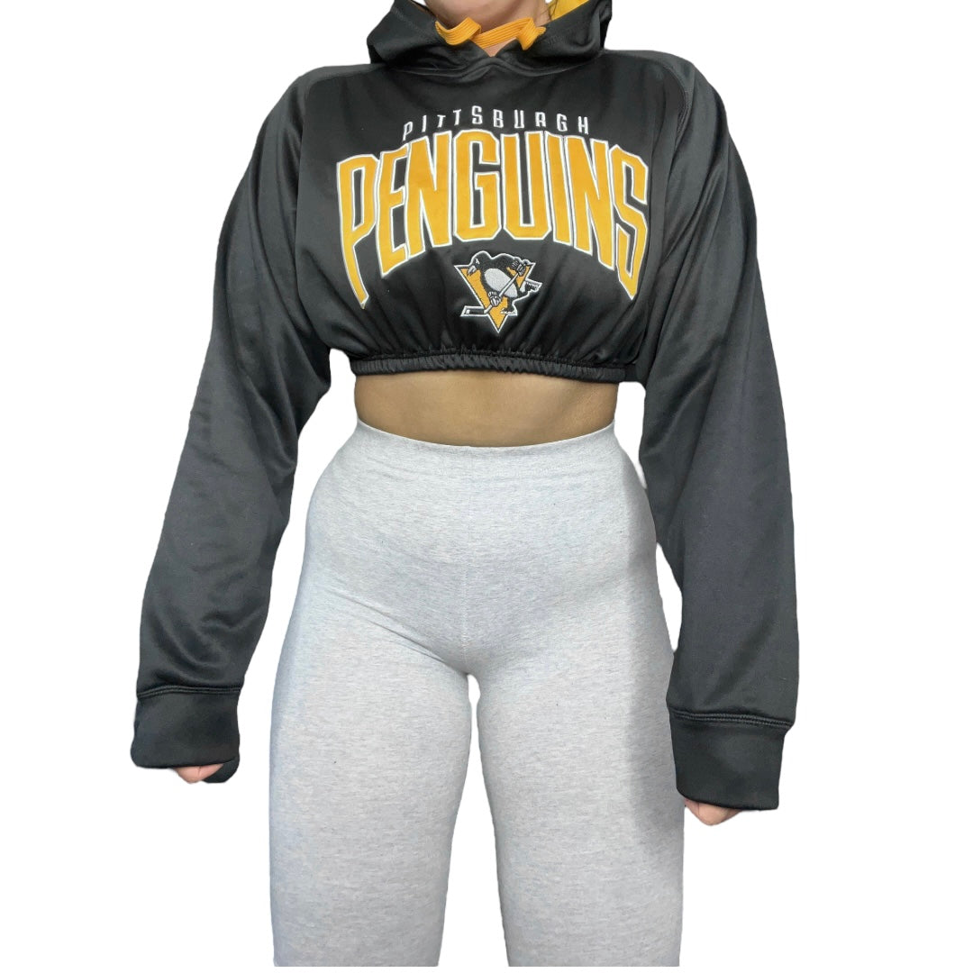 Pittsburg Penguins Reworked Crop Hoodie