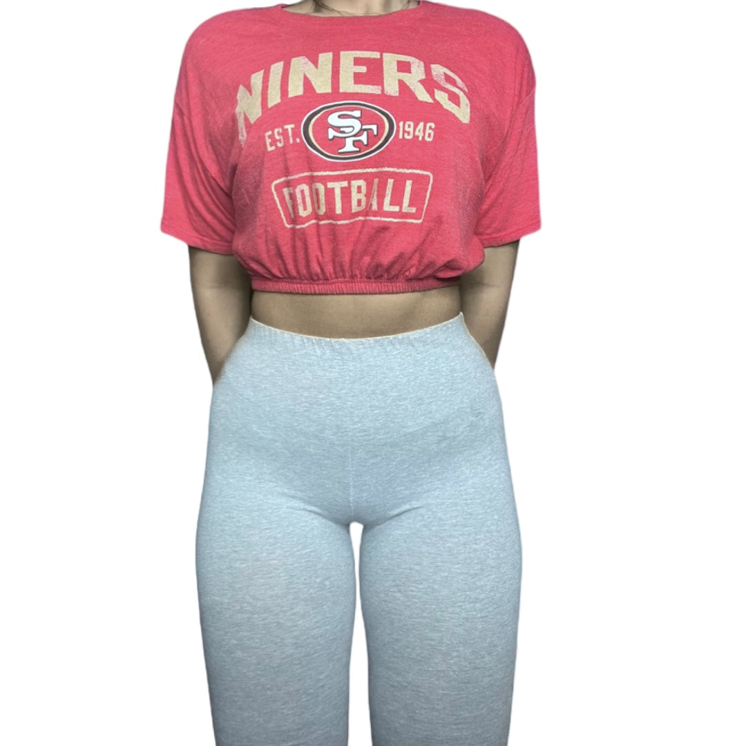 49ers Football Reworked Crop Top