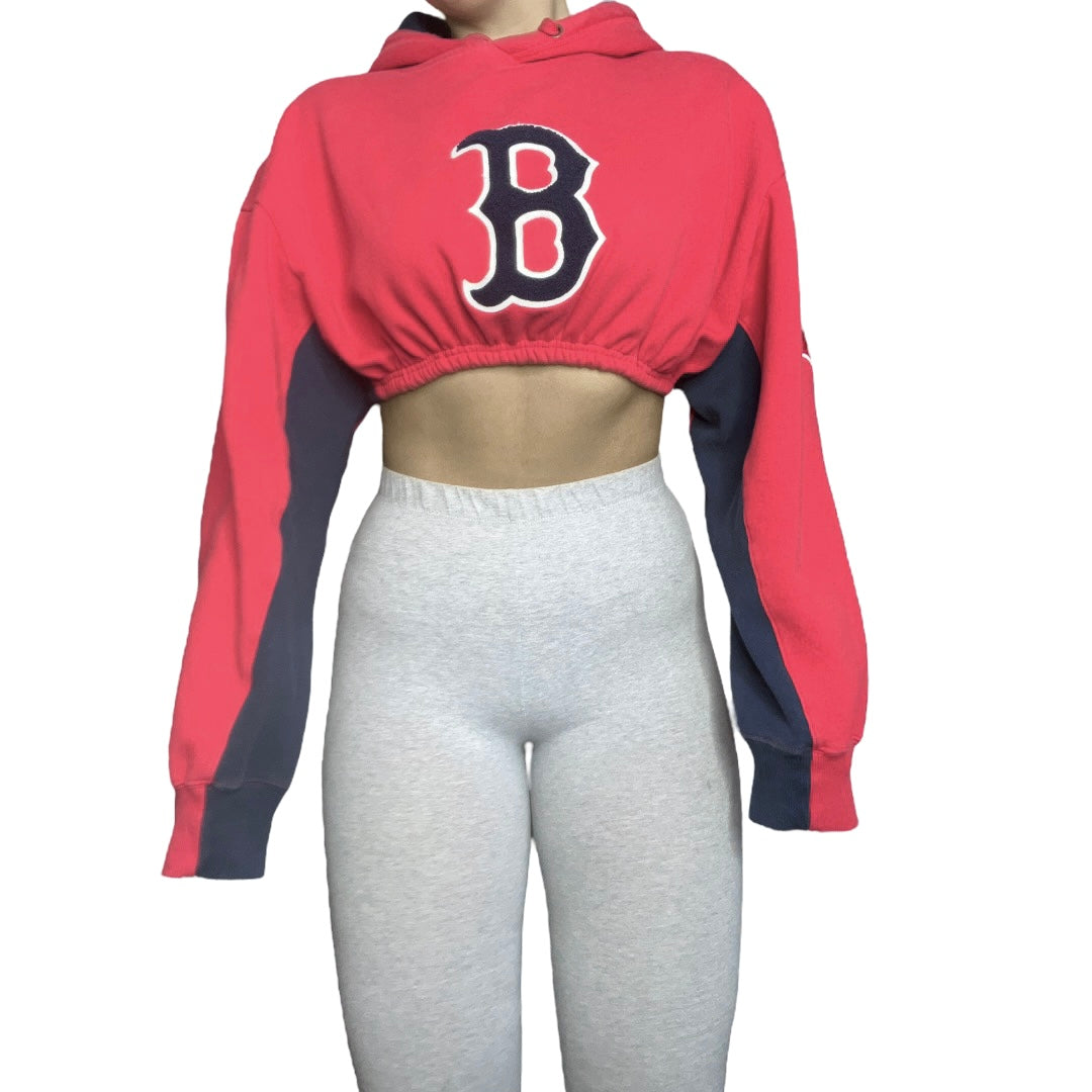 Boston Red Sox Reworked Crop Hoodie