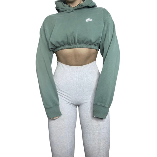 Nike Reworked Crop Hoodie Sweatshirt