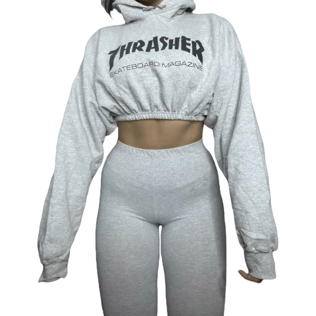 Thrasher Reworked Crop Hoodie