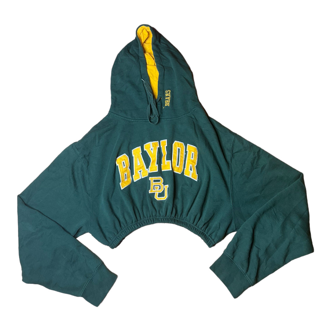 Baylor University Reworked Crop Hoodie