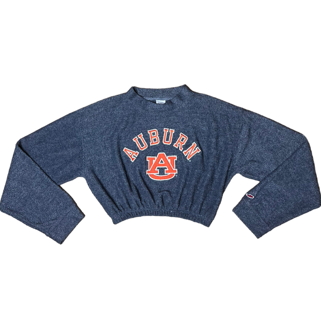 Auburn University Reworked Crop Crewneck