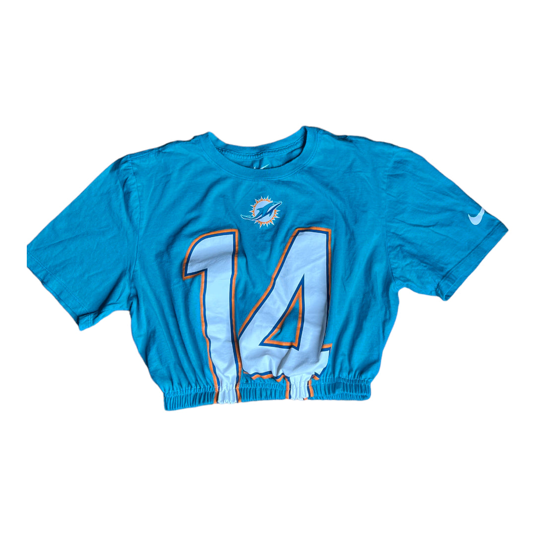 Miami Dolphins Reworked Crop Top