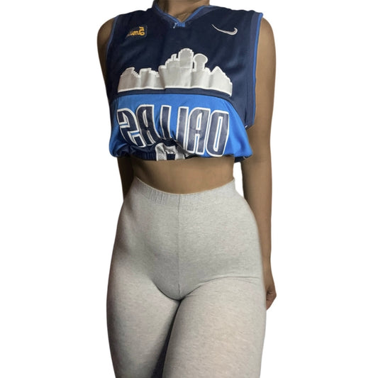 Dallas Mavericks Reworked Custom Crop Jersey #77