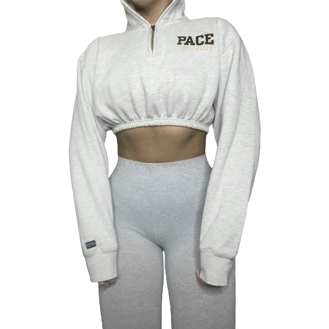 Pace University Reworked Crop Sweatshirt