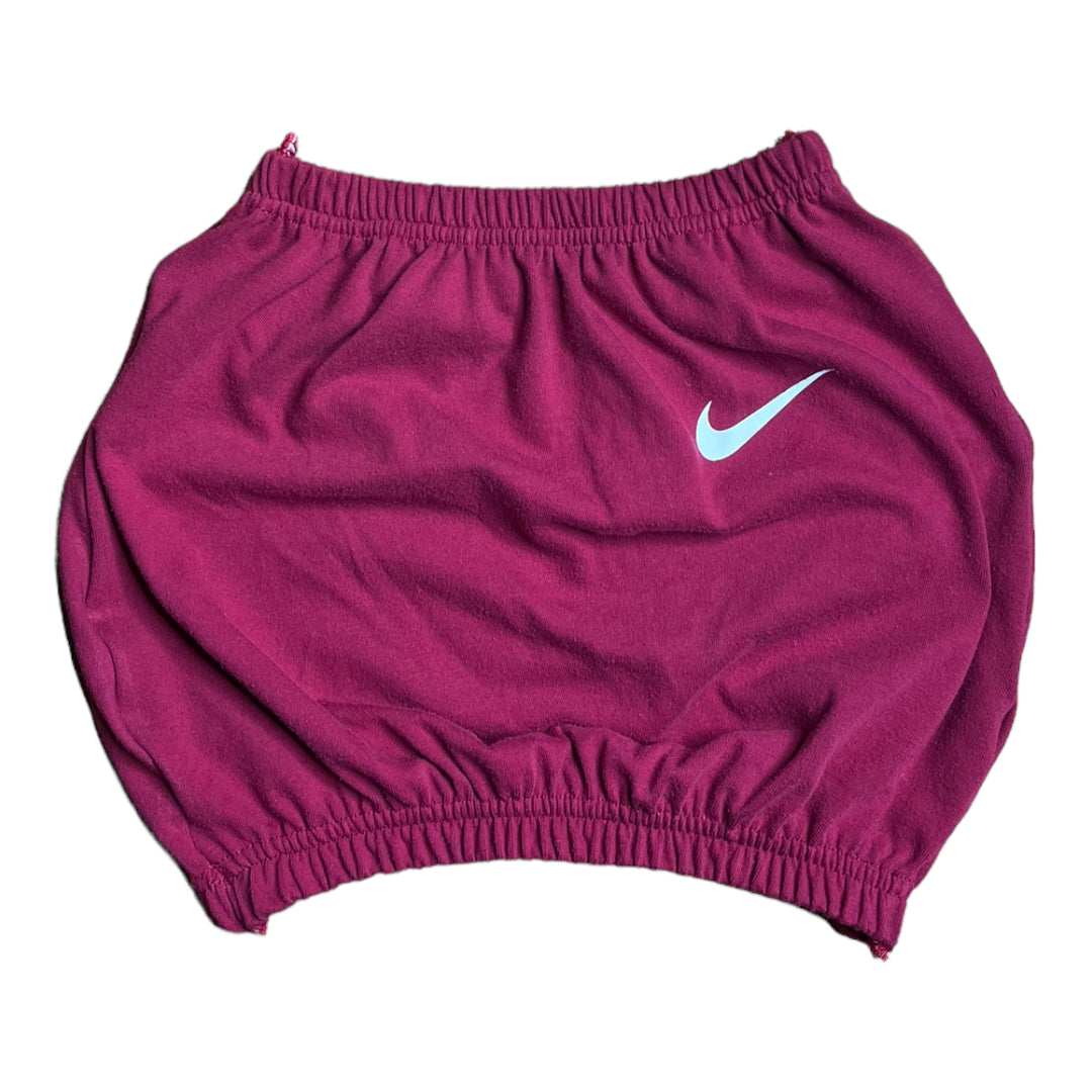 Nike Red Reworked Crop Tube Top