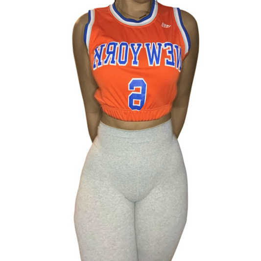 New York Knicks Reworked Crop Jersey