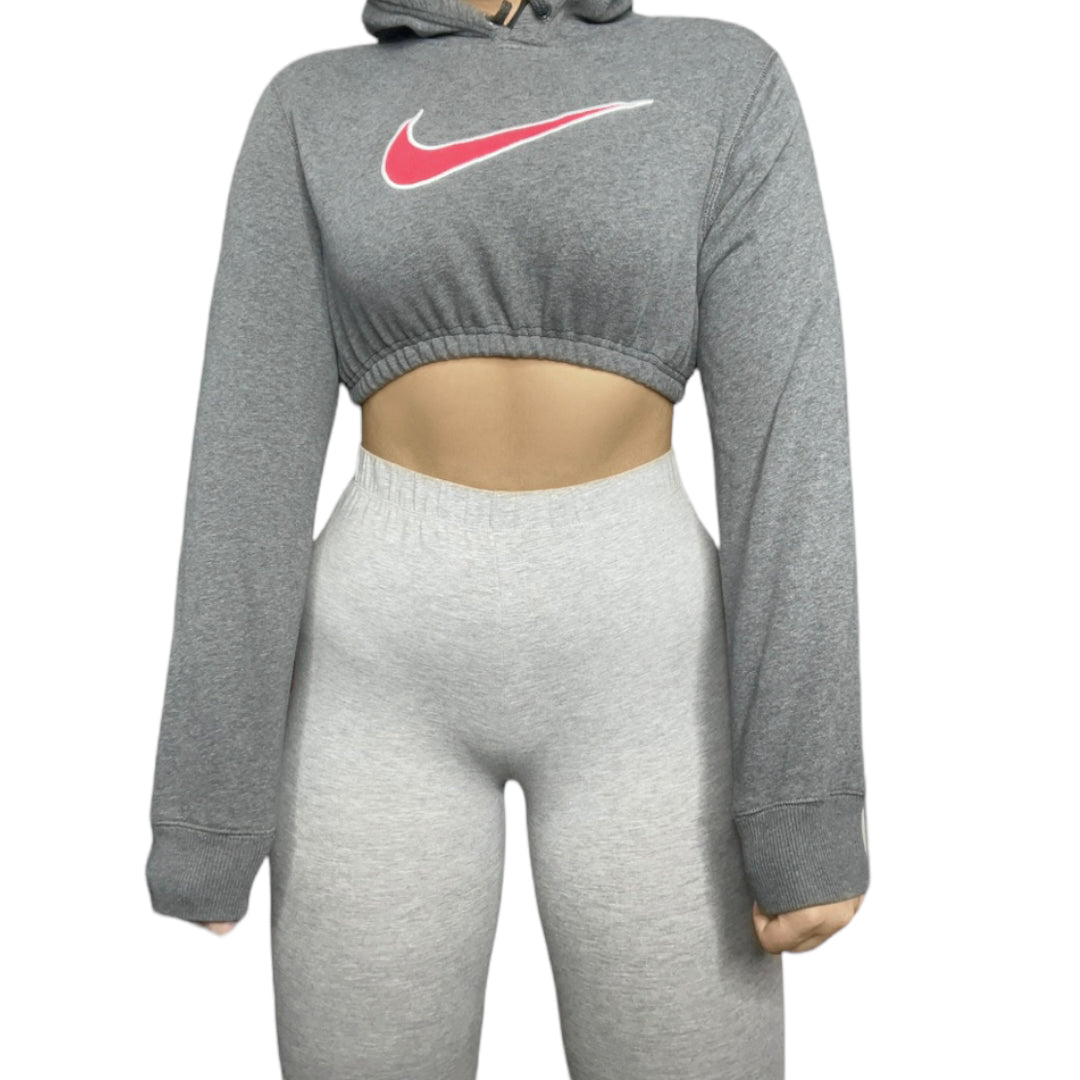 Nike Reworked Crop Hoodie Sweatshirt