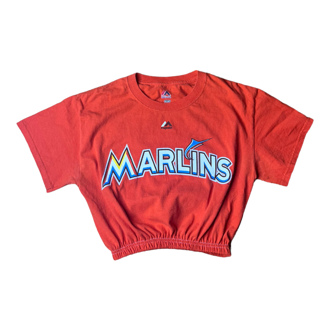 Miami Marlins Reworked Crop Top