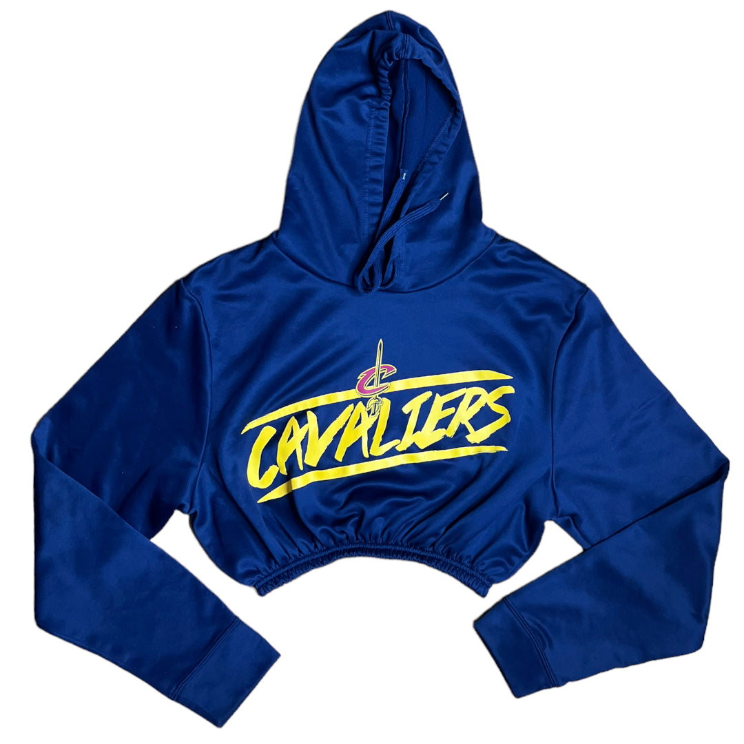 Cleveland Cavaliers Reworked Crop Hoodie Sweatshirt