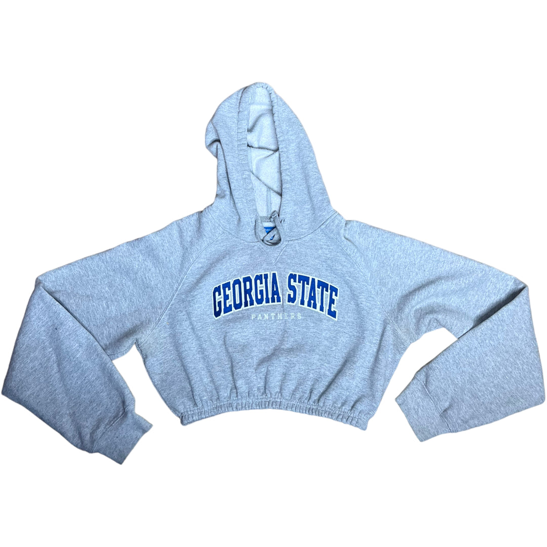 Georgia State University Reworked Crop Hoodie