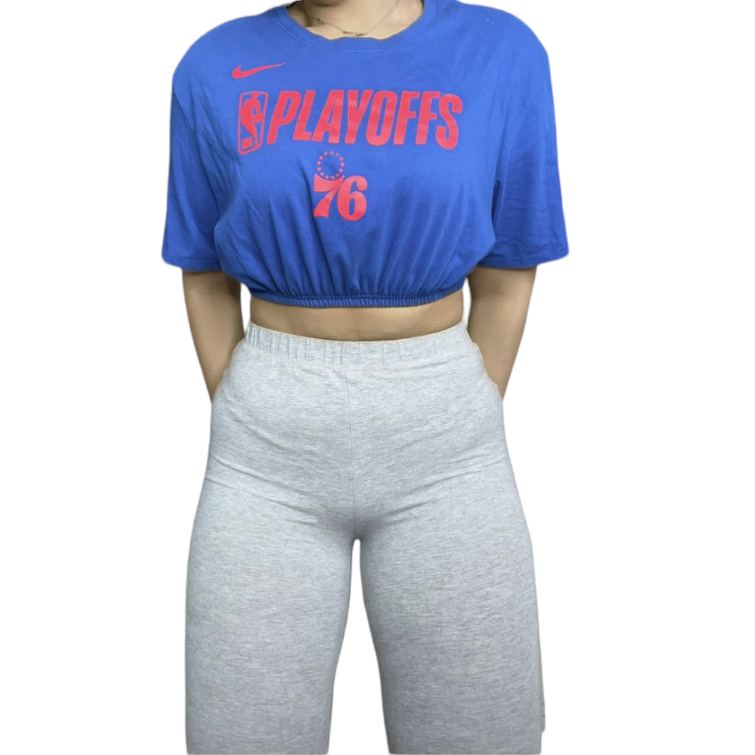 76ers Nike Reworked Crop Top