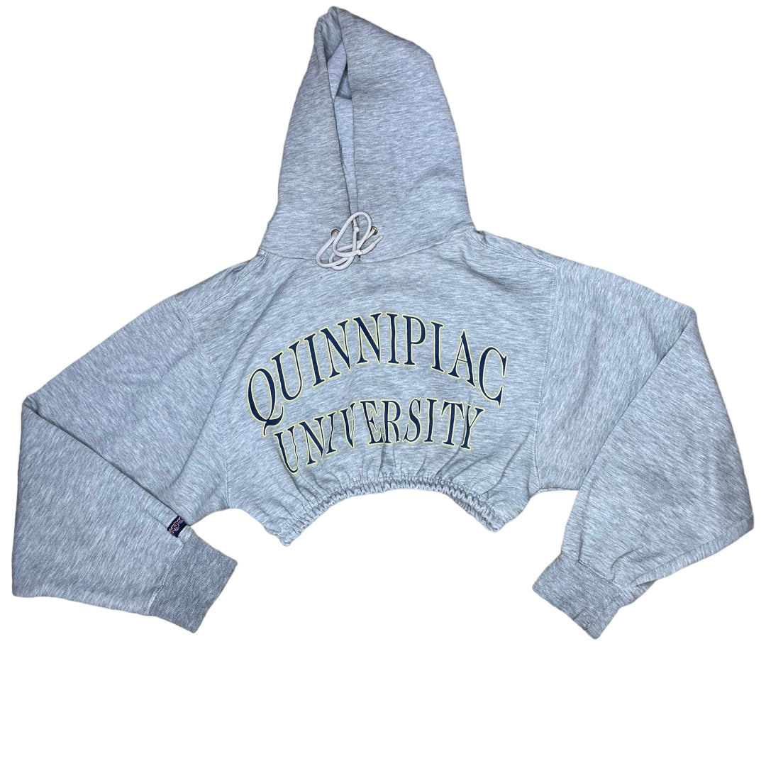 Quinnipiac University Reworked Crop Hoodie