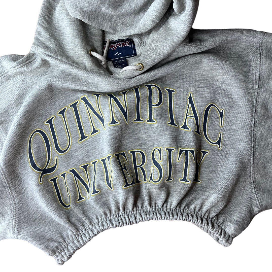 Quinnipiac University Reworked Crop Hoodie