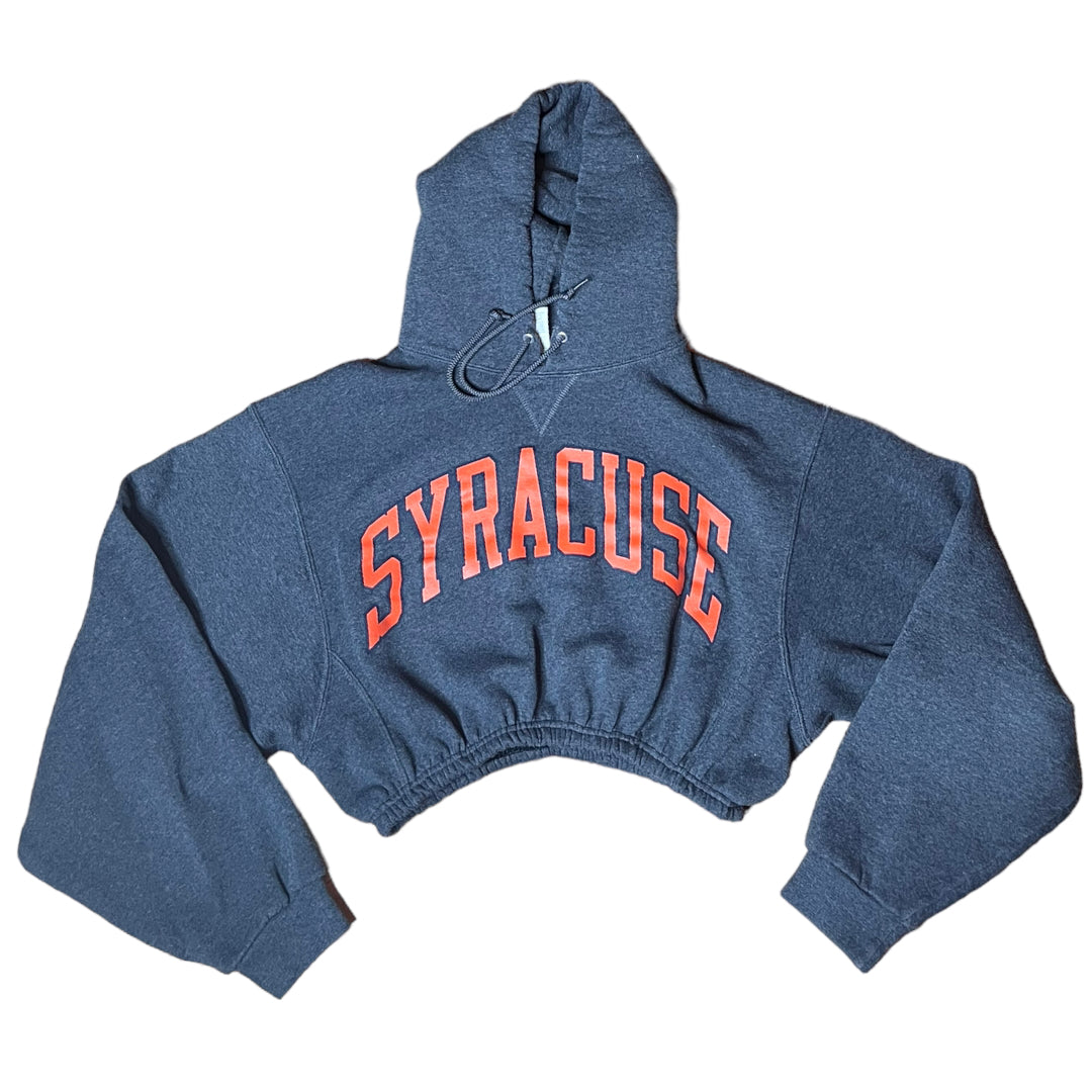 Syracuse University Reworked Crop Hoodie