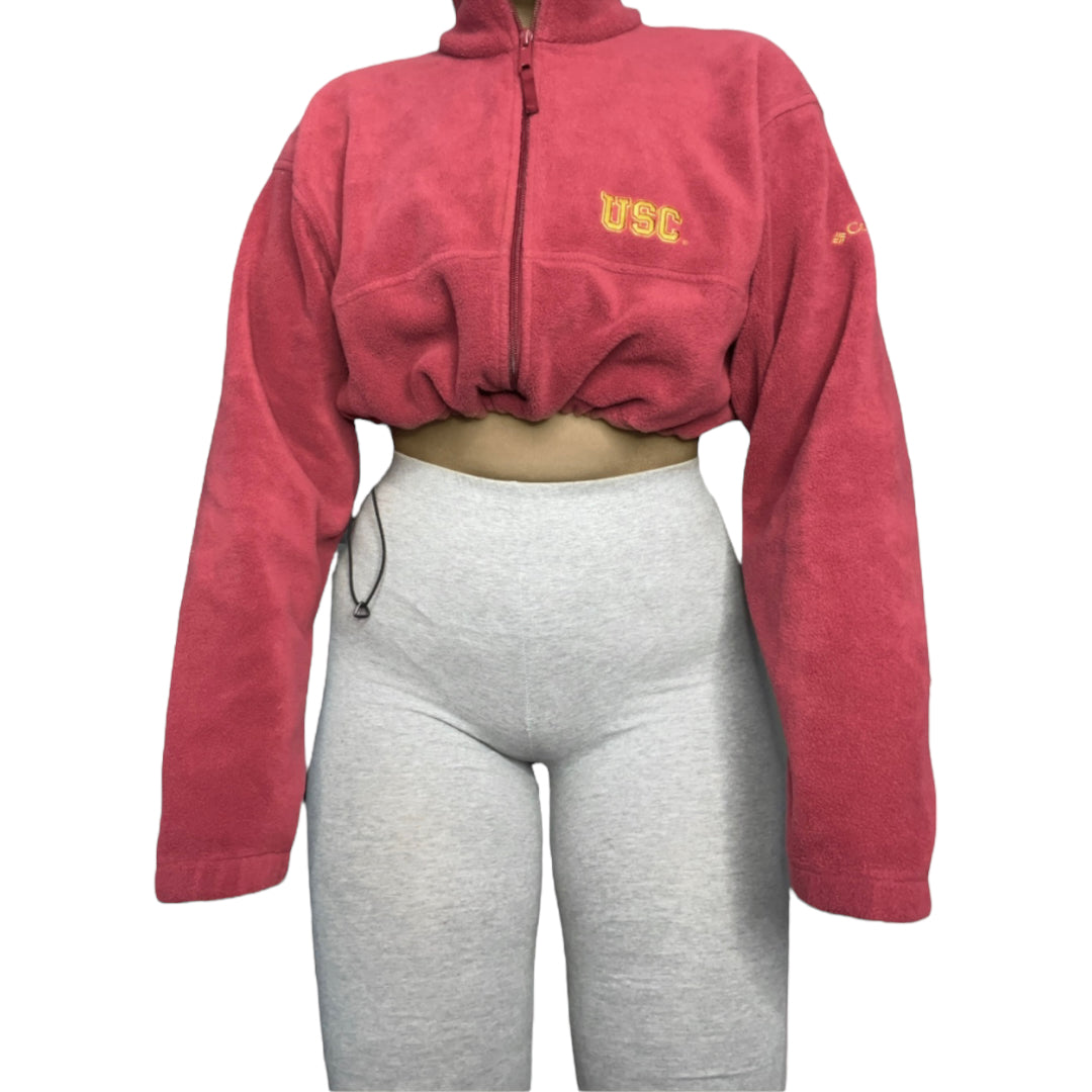 USC Reworked Crop Zip Up