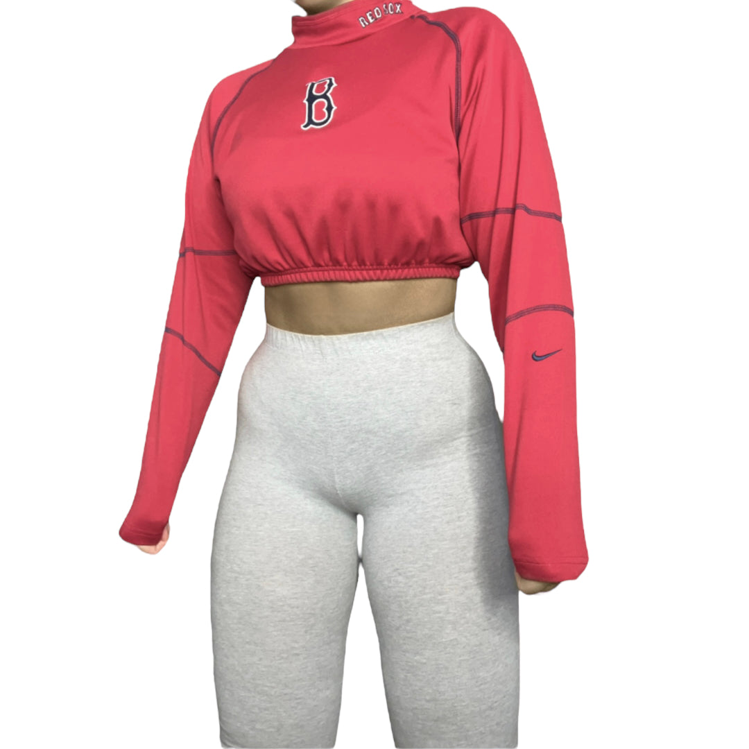 Boston Red Sox x Nike Reworked Longsleeve Crop Top