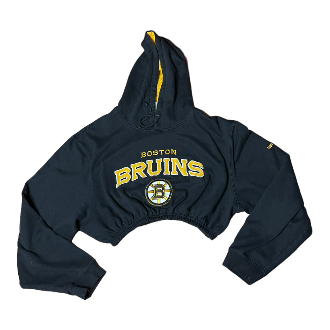 Boston Bruins Reworked Crop Hoodie