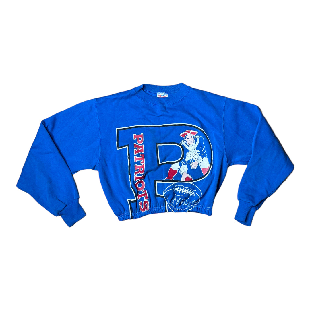 Vintage Patriots Reworked Crop Crewneck