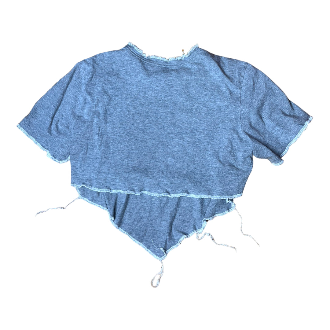 Nike Reworked Just do it Contrast Stitch Crop Top