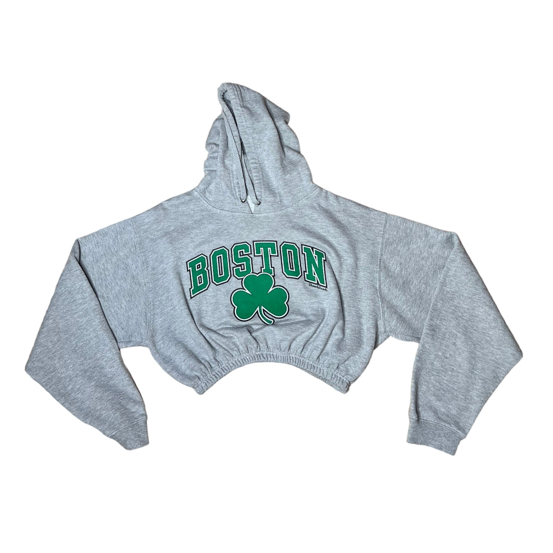 Boston Celtics Reworked Crop Hoodie