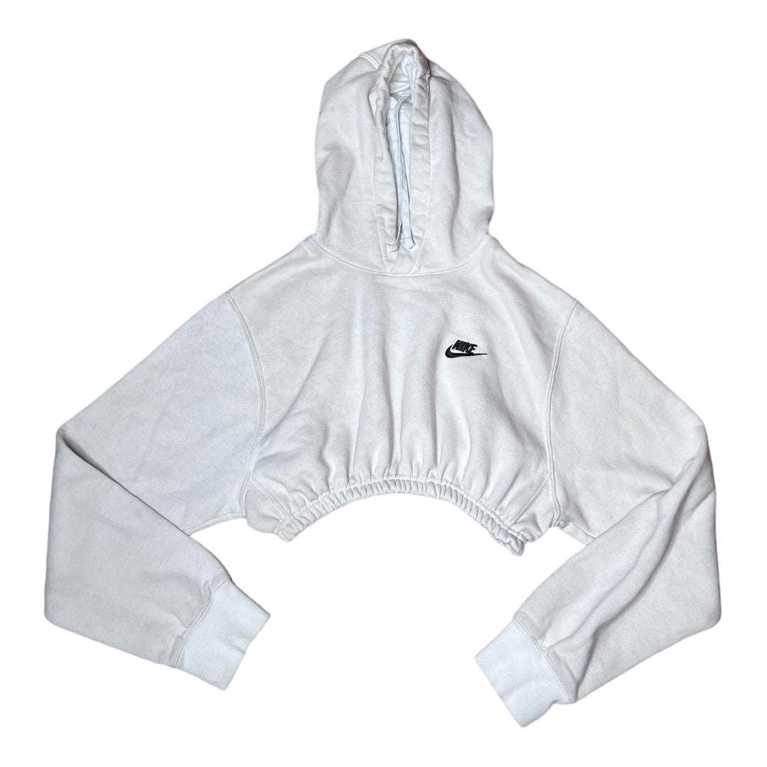 Nike Cream Reworked Crop Hoodie