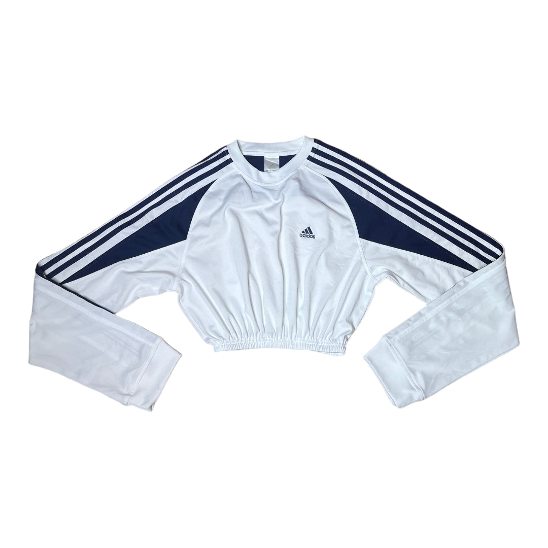 Vintage Adidas y2k Reworked Long sleeve Crop Top