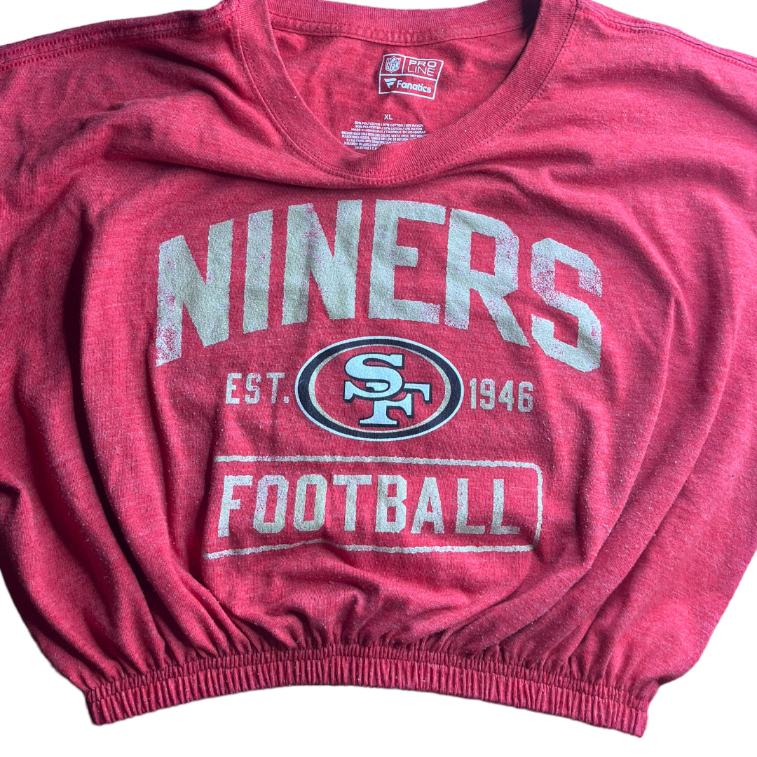 49ers Football Reworked Crop Top