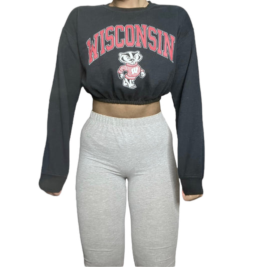 The University of Wisconsin Reworked Crop Crewneck