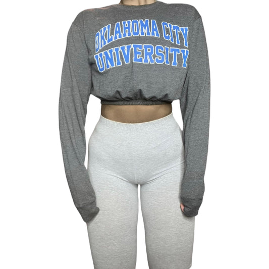 Oklahoma City University Reworked Longsleeve Crop Top