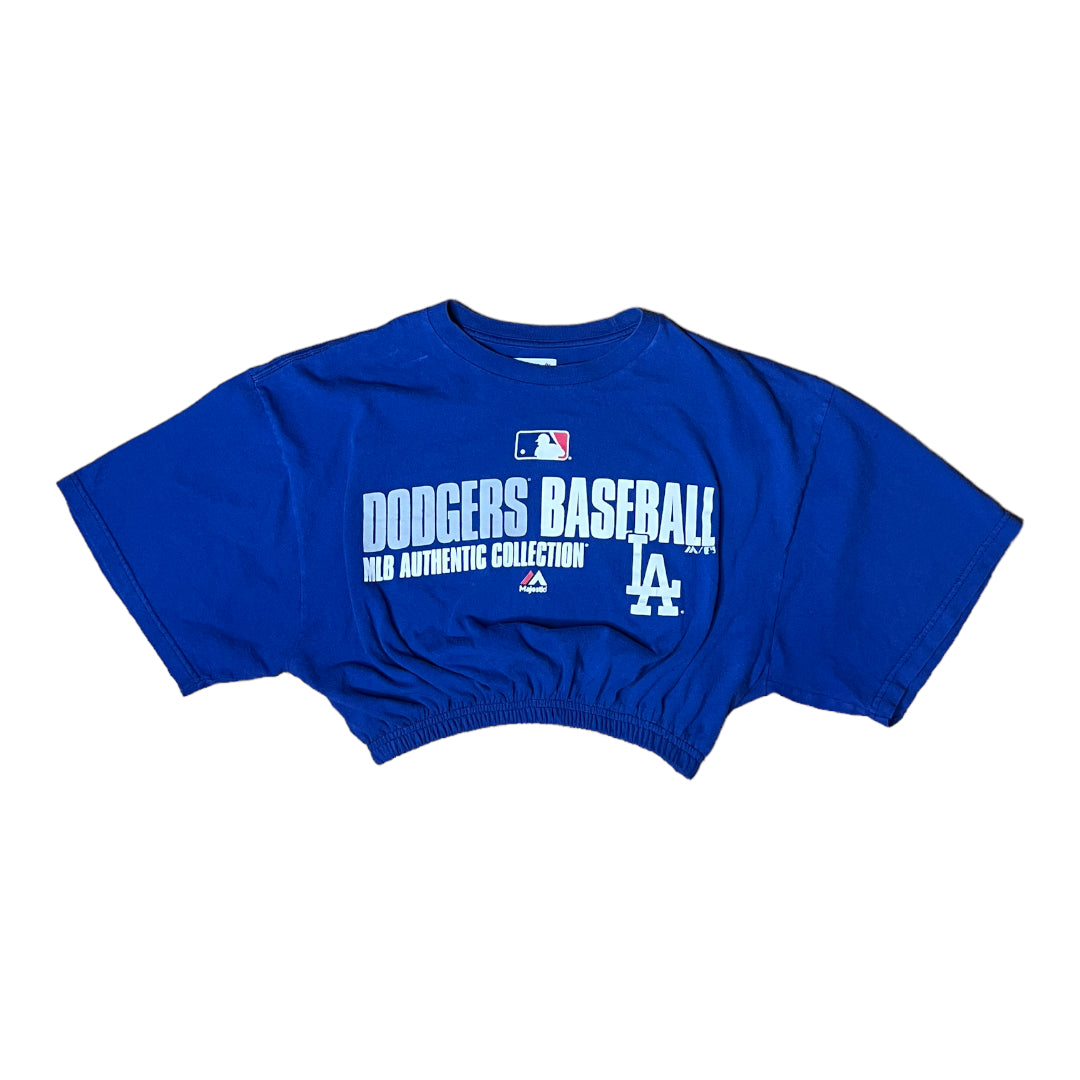 Dodgers Baseball Reworked Crop Top