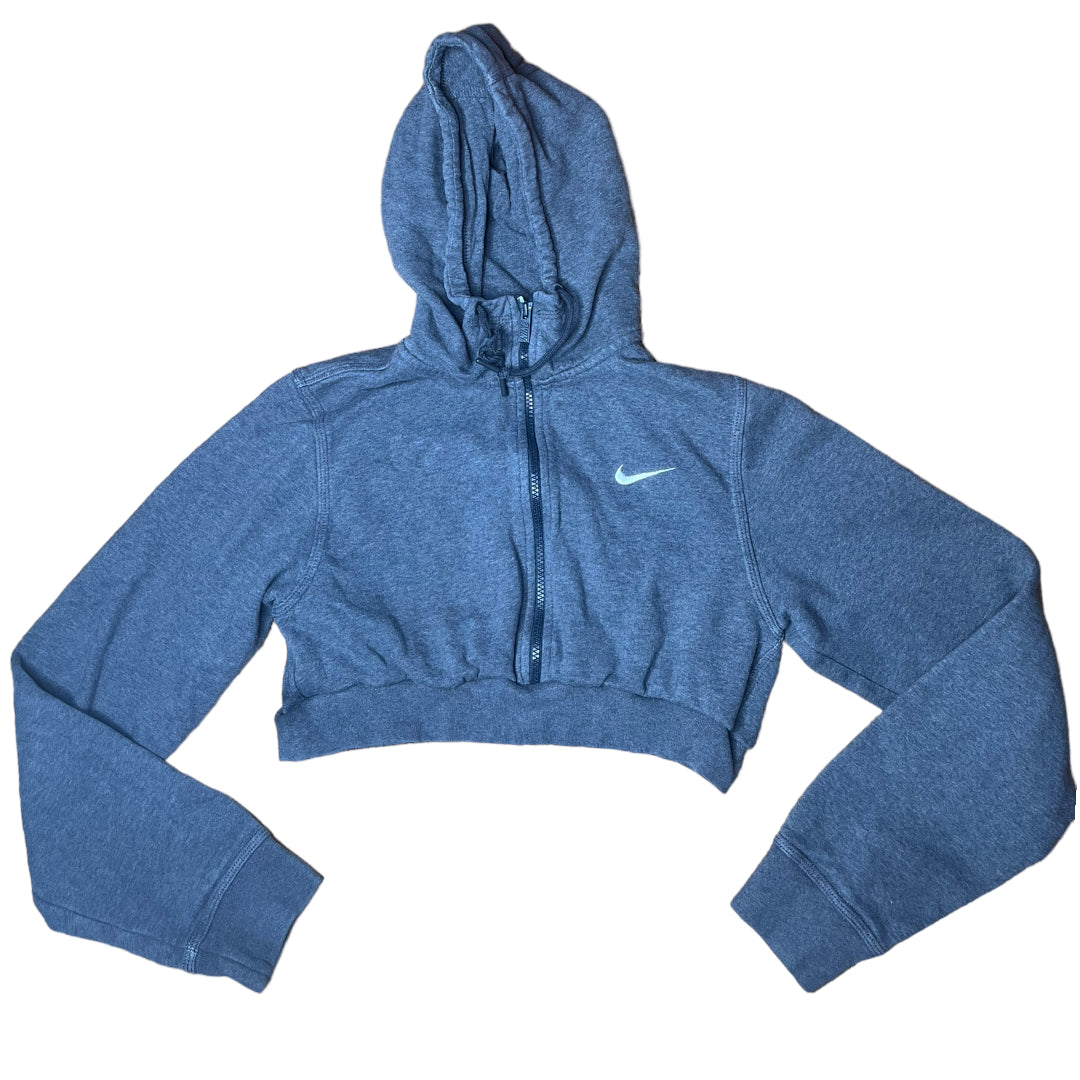 Nike Reworked Crop Zip Up Hoodie