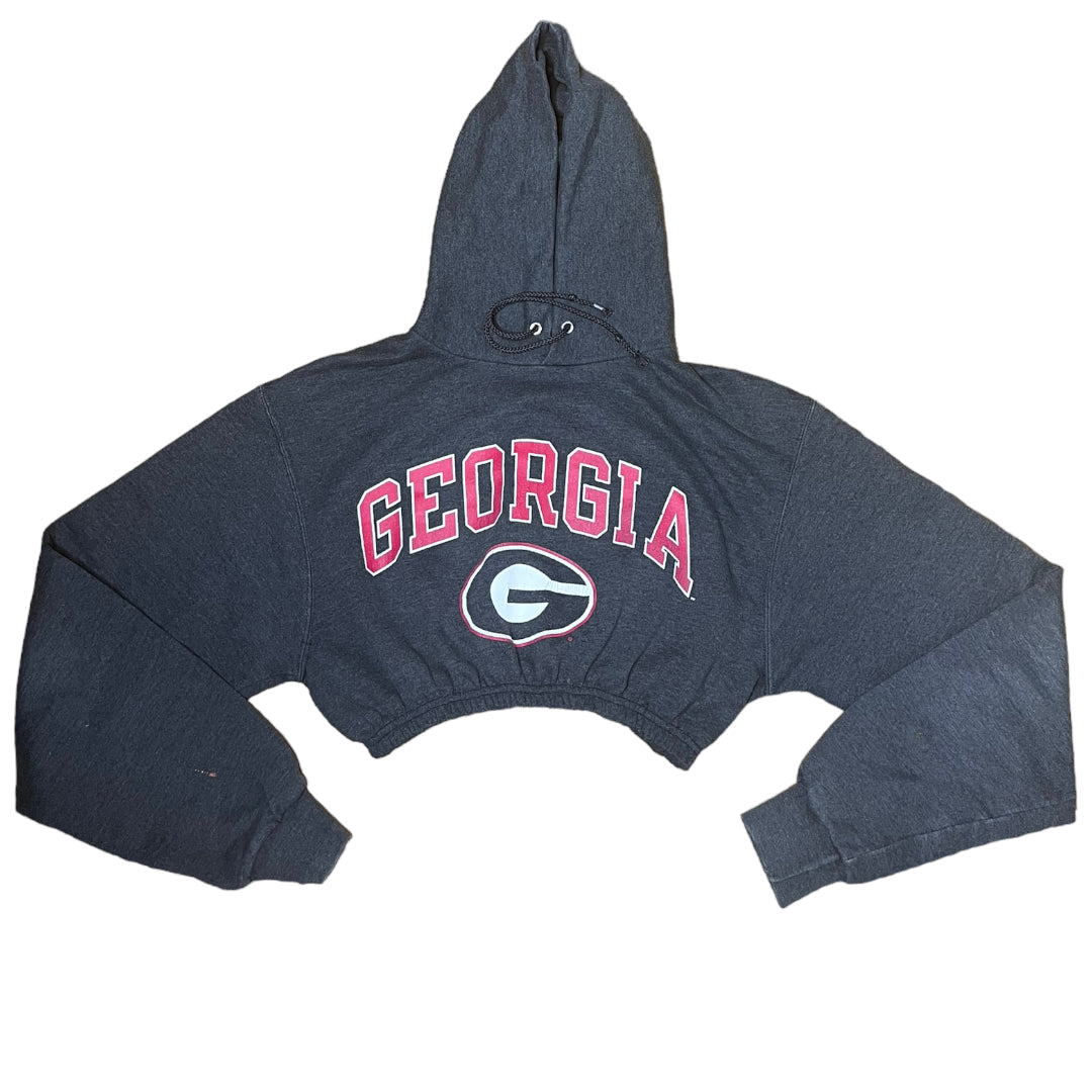 University of Georgia Reworked Crop Hoodie