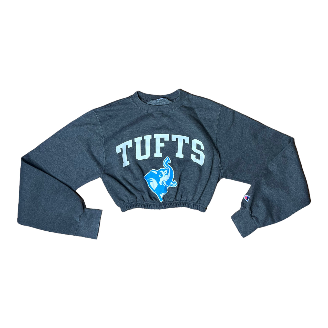 Tufts University Reworked Crop Crewneck