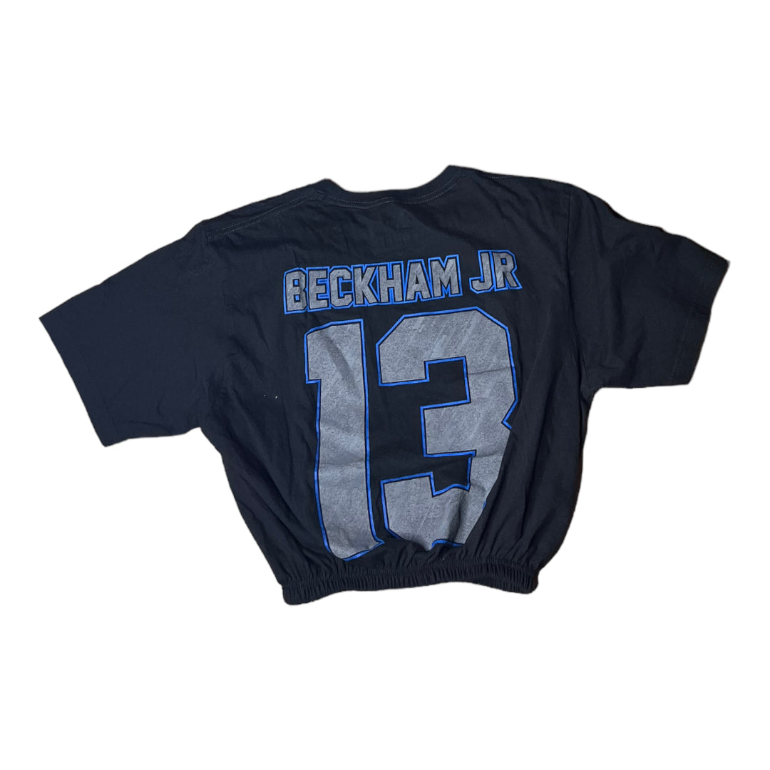 NY Giants Beckham Jr #13 Reworked Crop Top