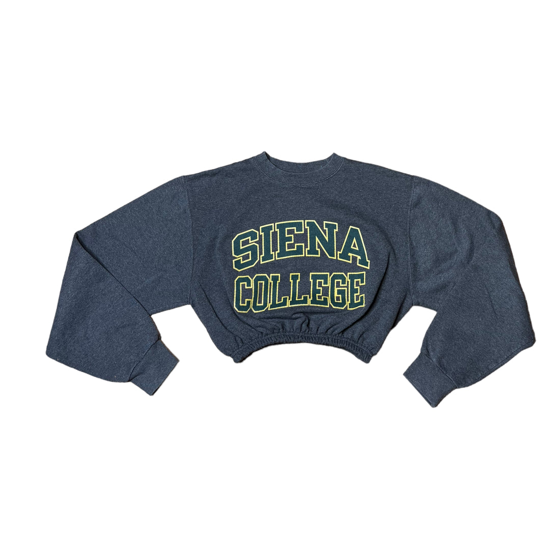 Siena College Reworked Crop Crewneck