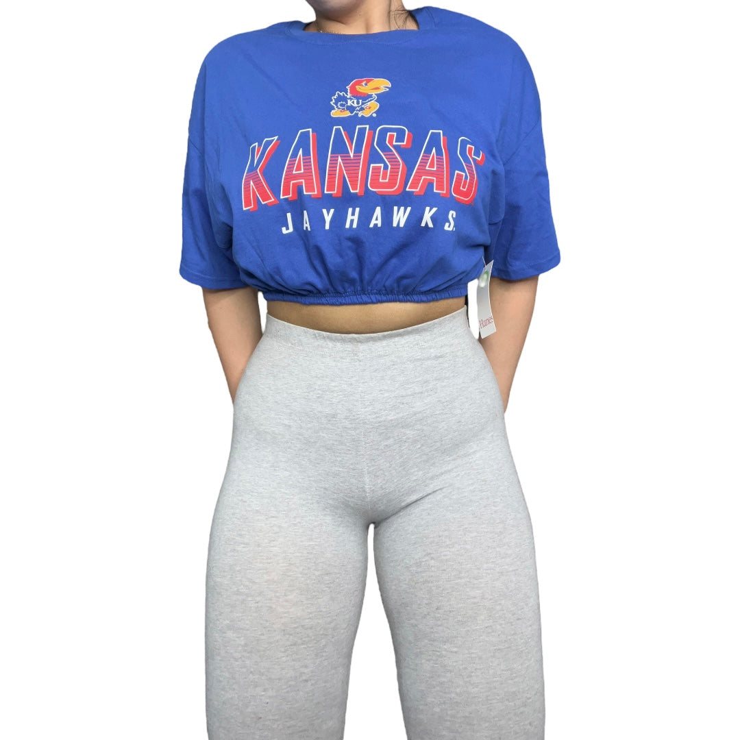 University of Kansas Reworked Crop Top