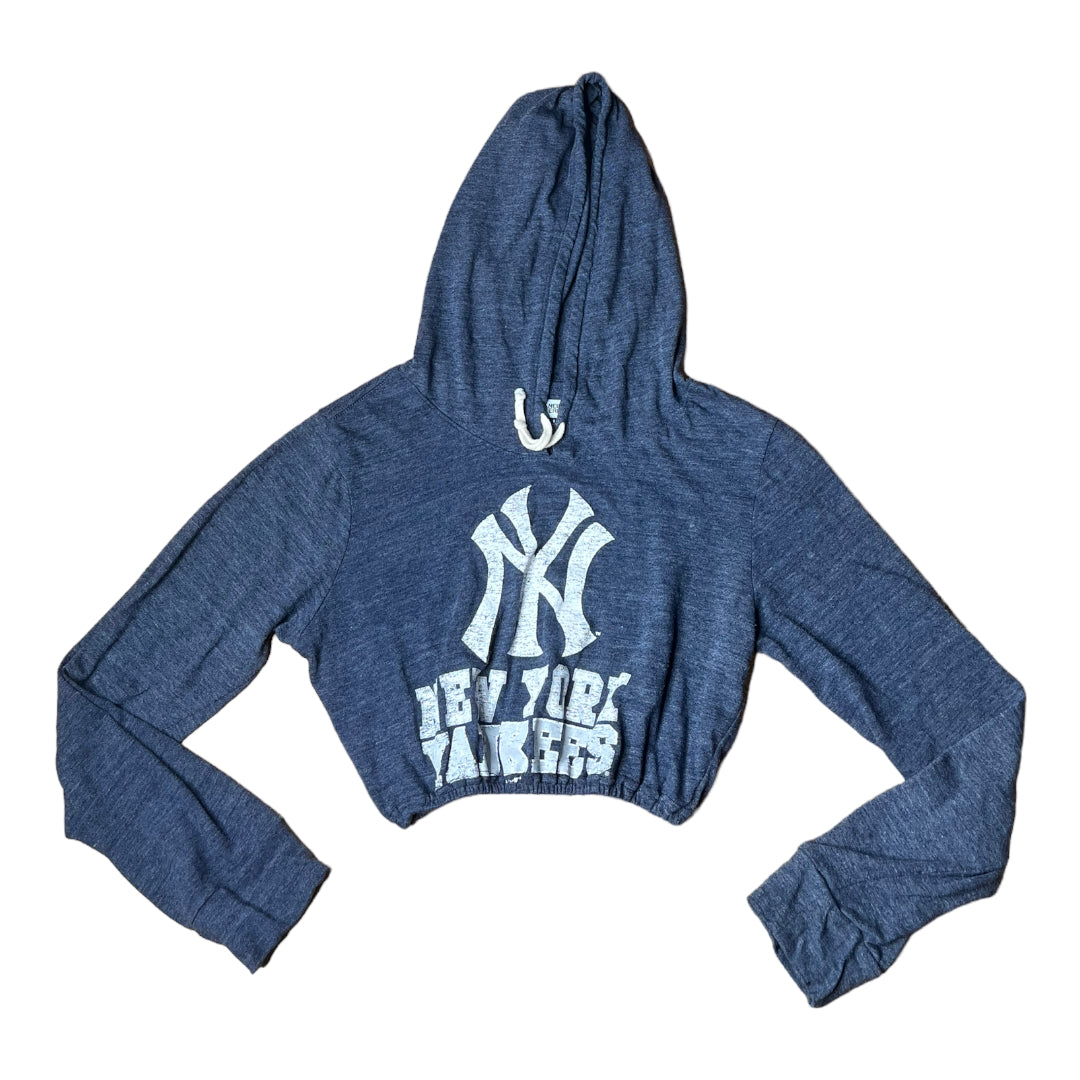 New York Yankees Reworked Crop Hoodie