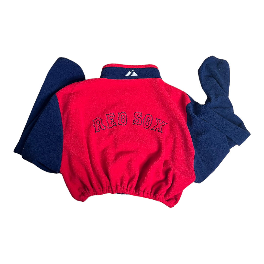 Boston Red Sox Fleece Reworked Crop 1/4 Zip zip